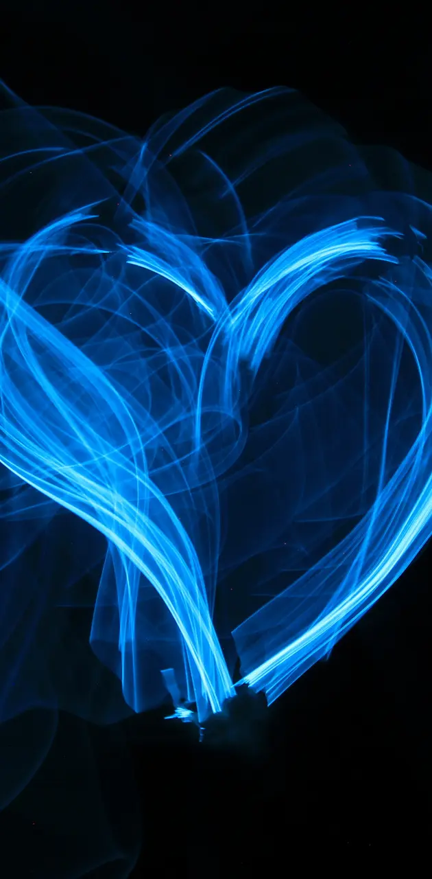 Blue Glow Heart