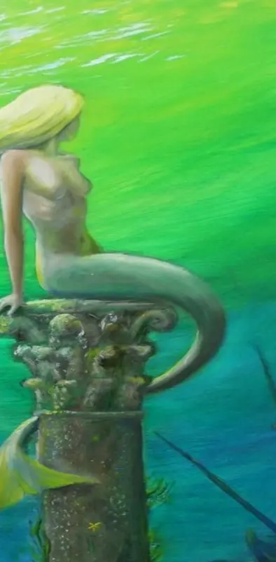 Mermaid Of Green Sea