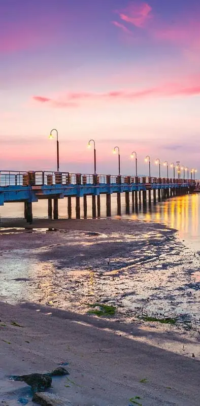Sea Sunset Bridge