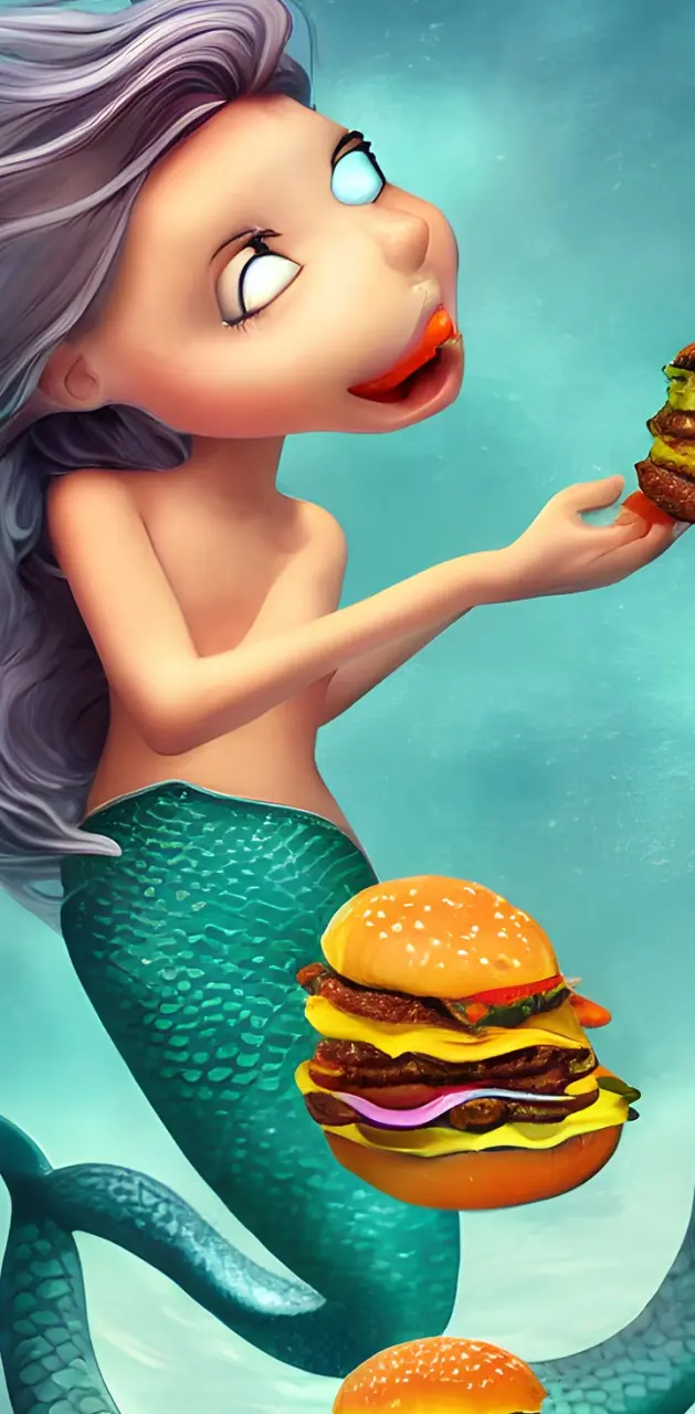Mermaid cheeseburger 