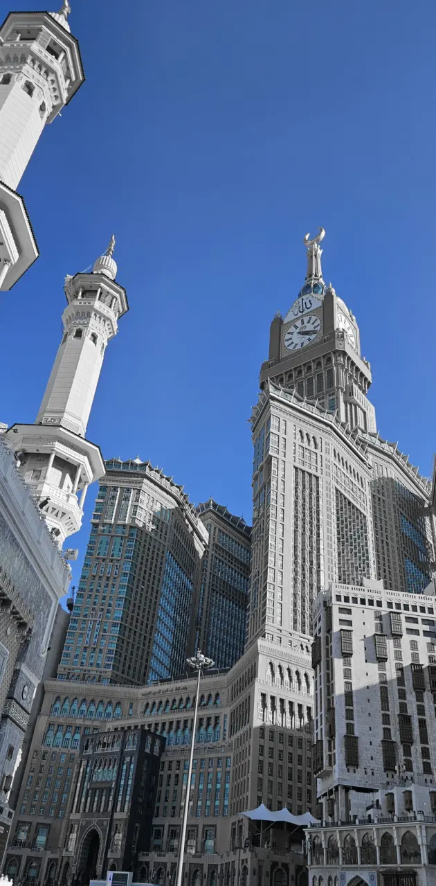 Mecca Clock Tower blue