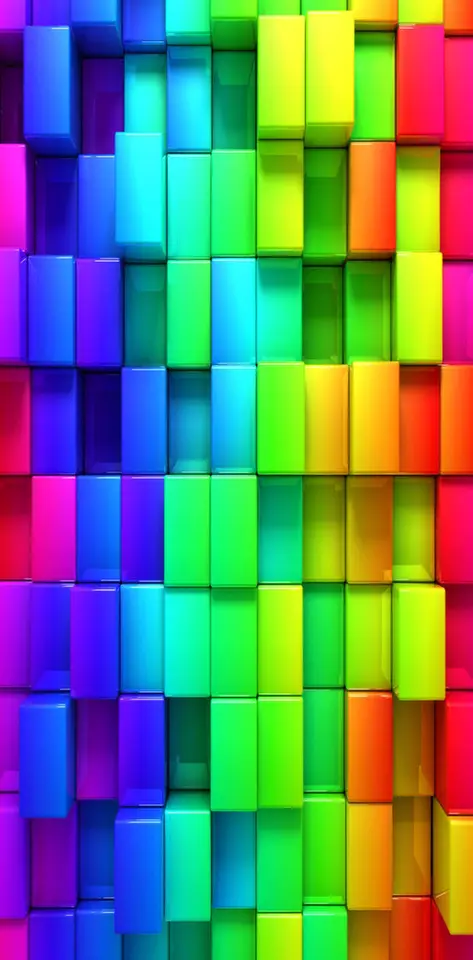 3d colorful cubes