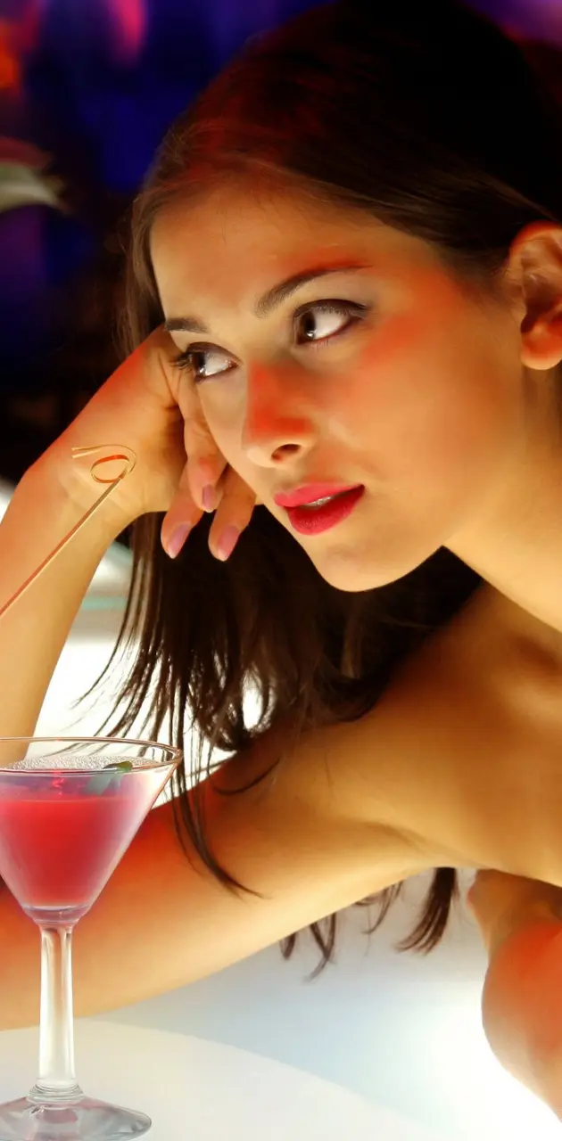 Girl with cocktail