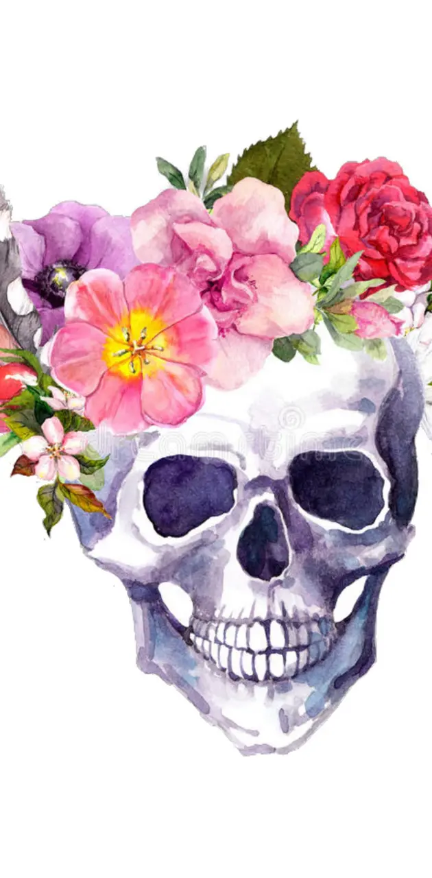 Flower skull