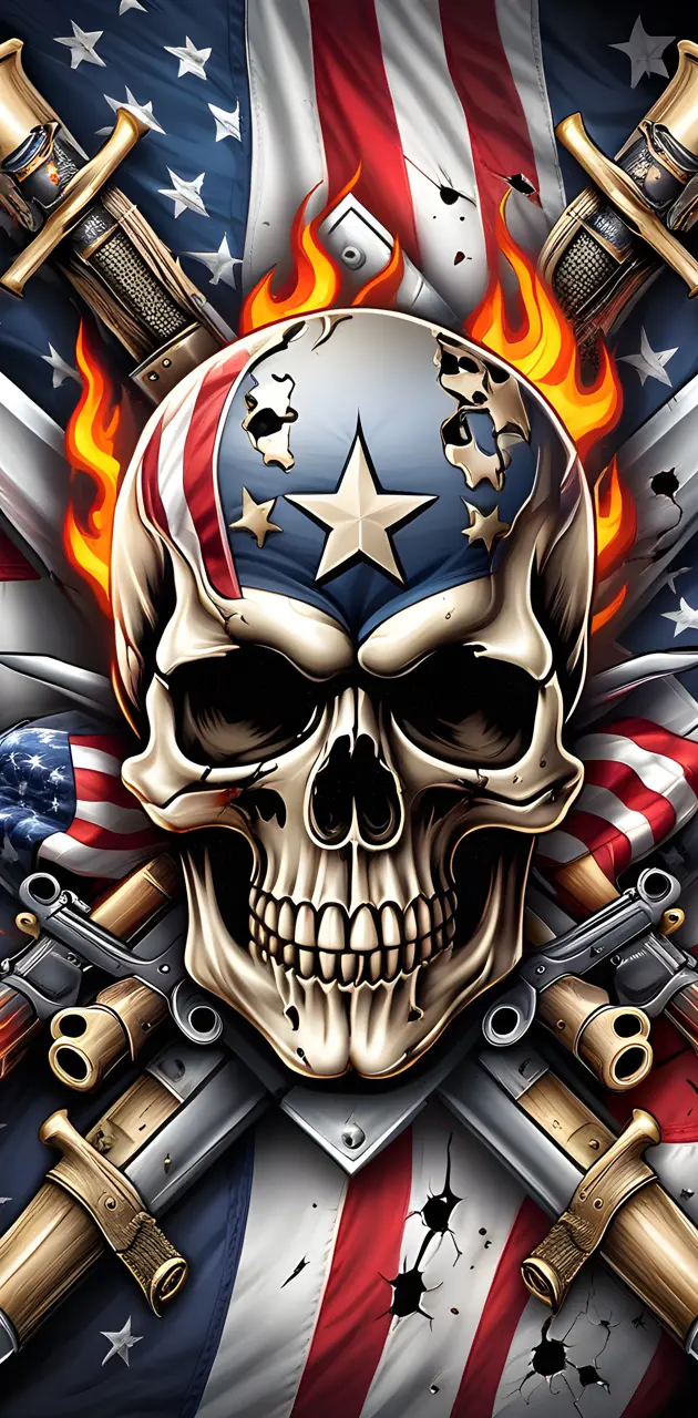 USA skull 21