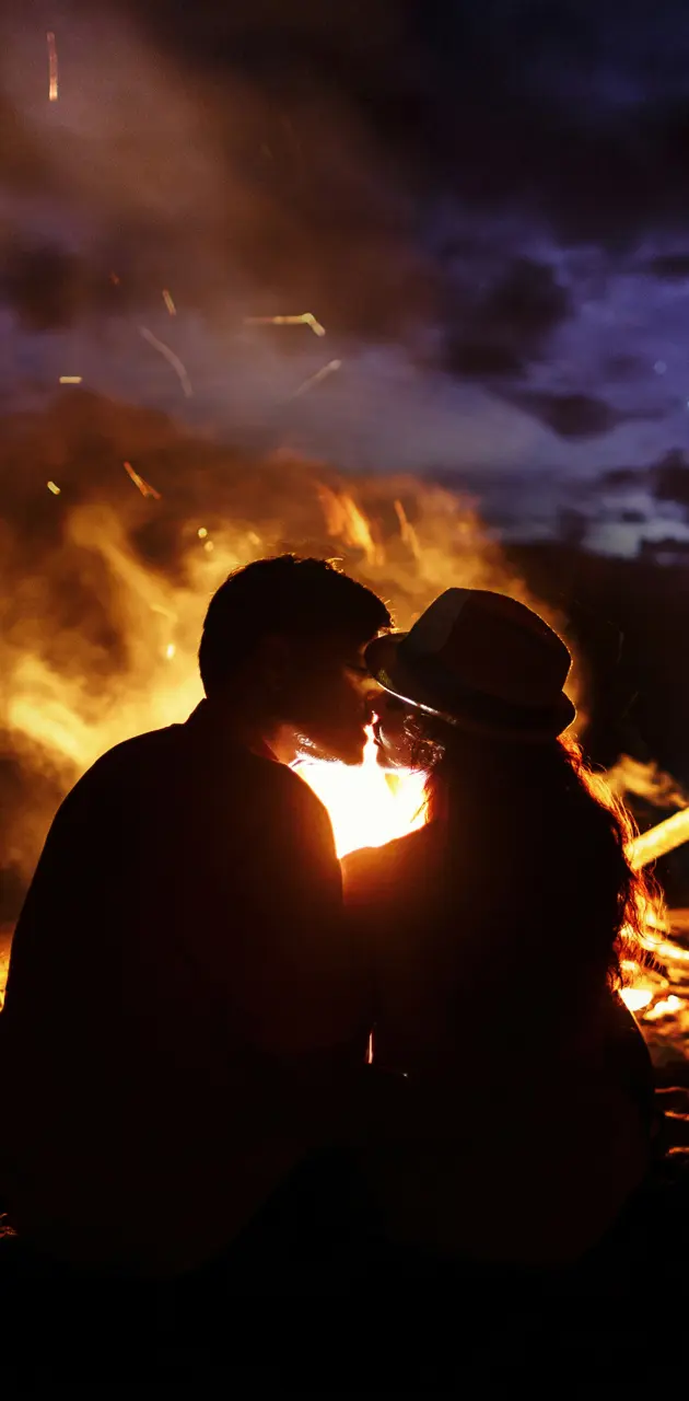 Fire and kiss