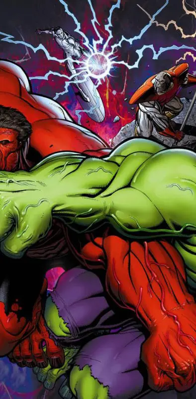 Red Hulk Green Hulk