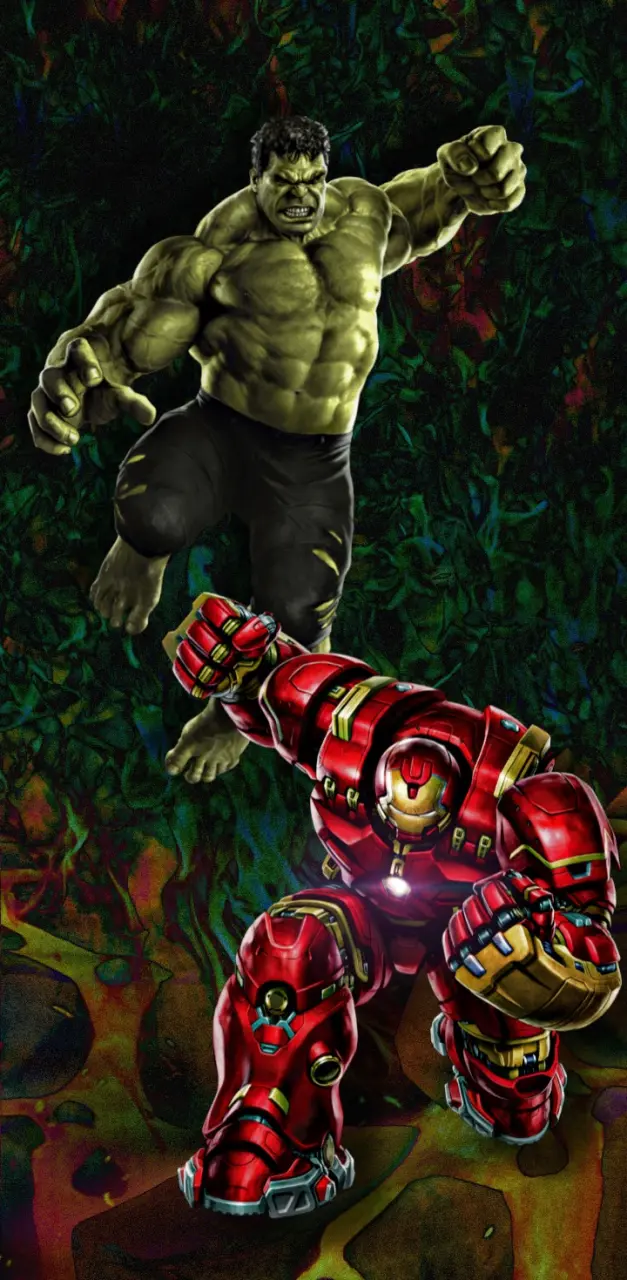 Hulk vs Hulk Buster 