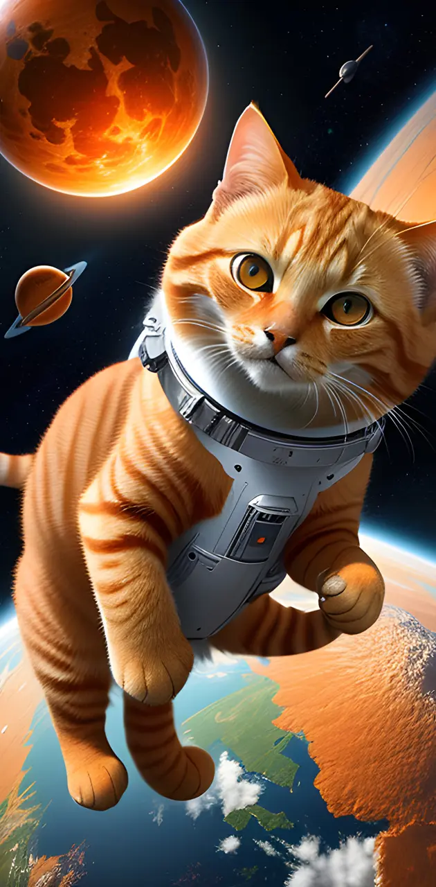 cat in spaceee