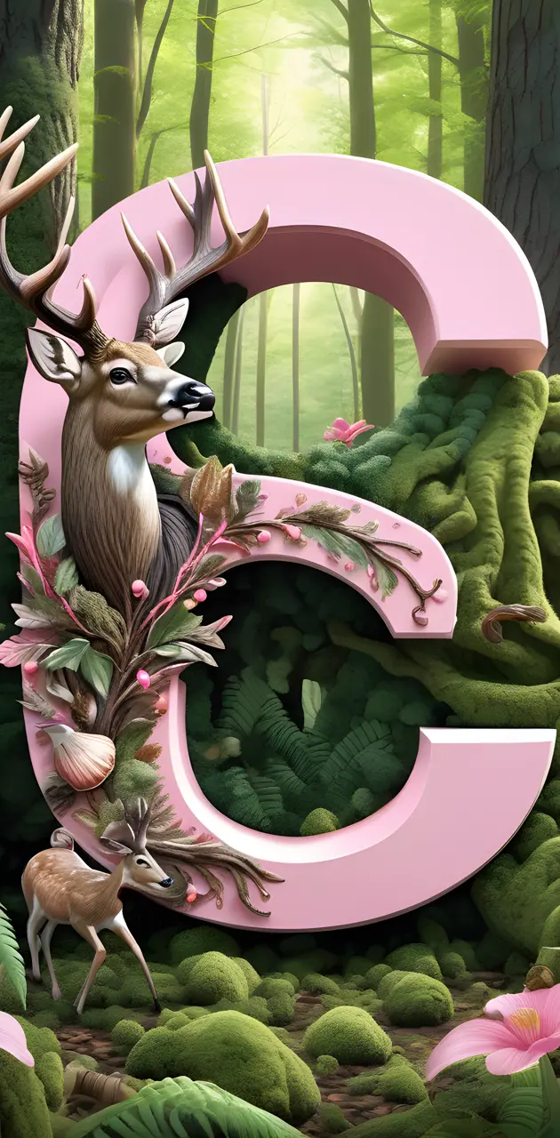 Buck and Doe inside the letter S