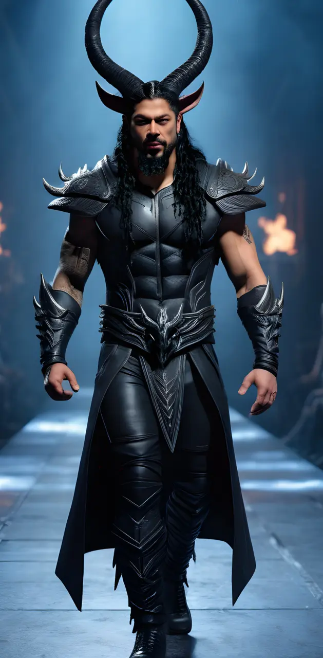 Roman Reigns as Baphomet Cosplay on the Catwalk 