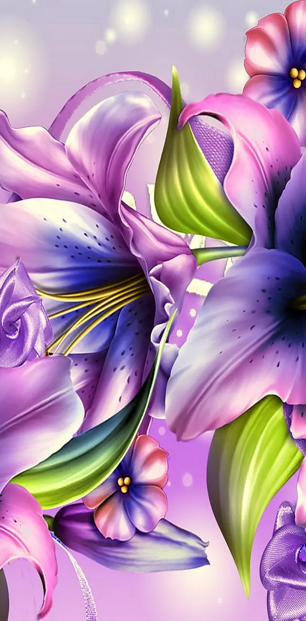 Purple Lilies