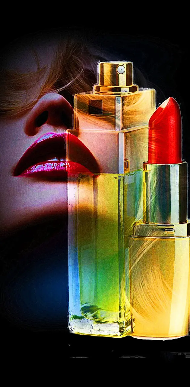 Lipstick and perfume