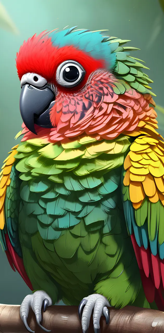a colorful bird on