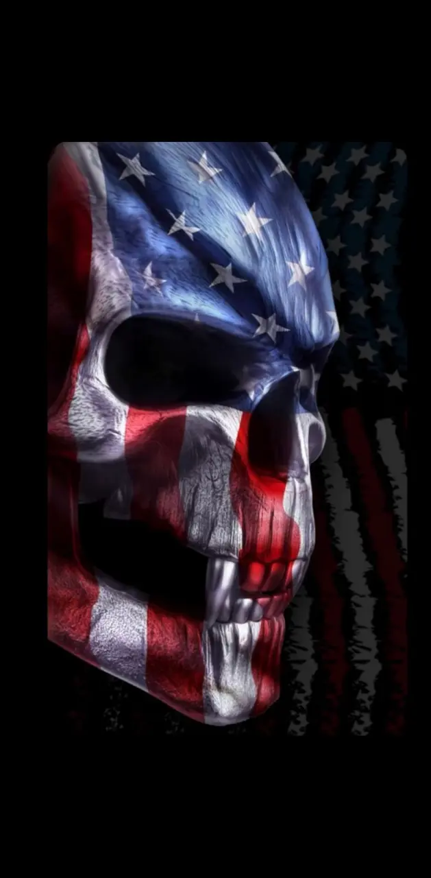 Patriotic skull 
