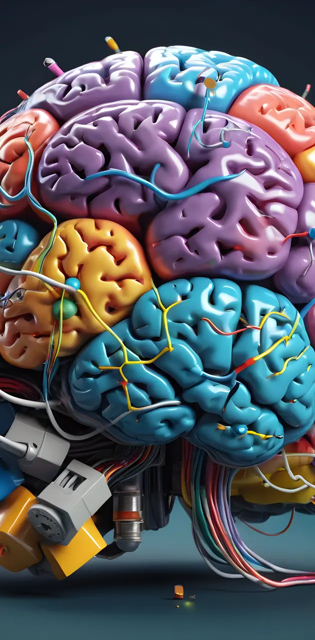Colorful electric brain