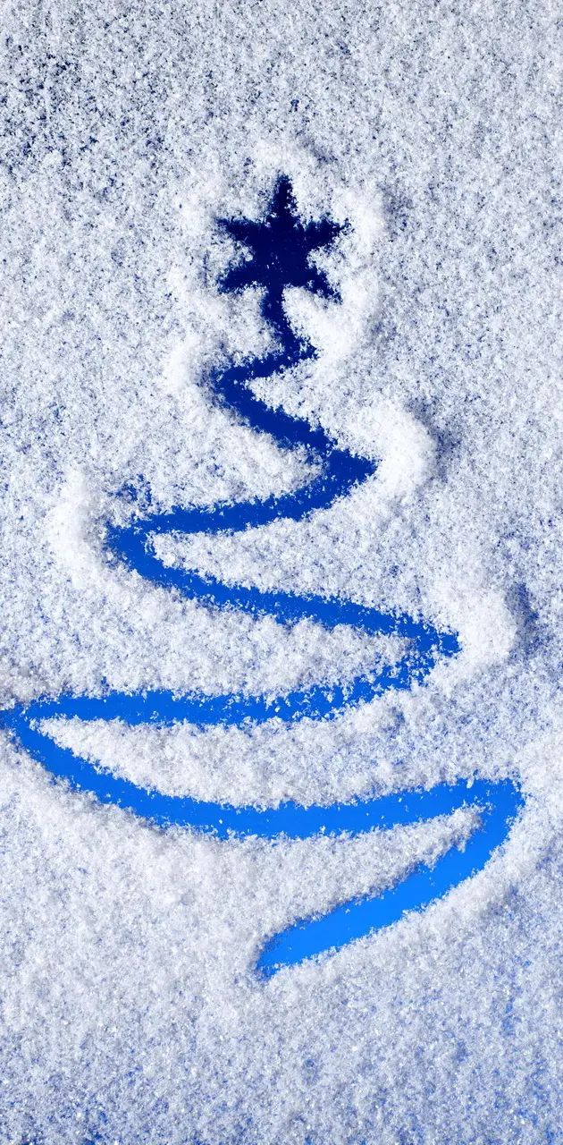Snow christmas tree
