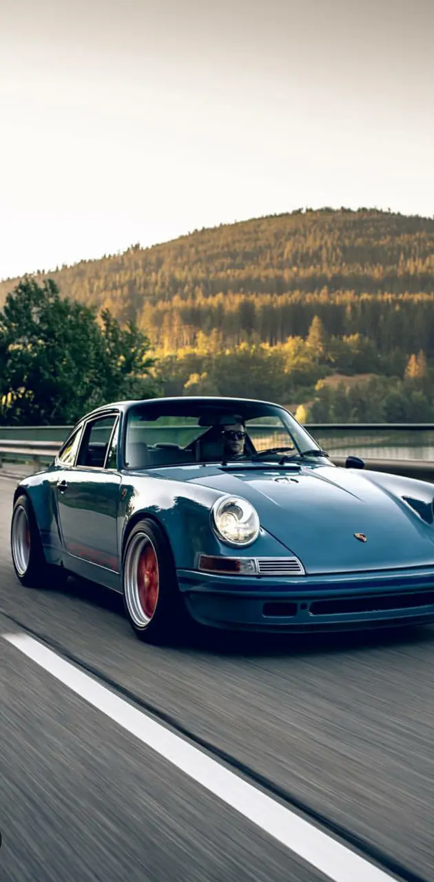 Classic Blue Porsche