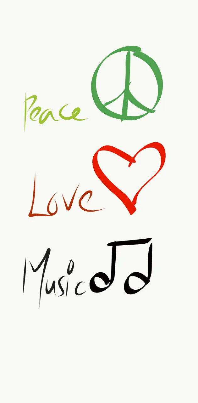 Peace love music wallpaper by AbhiBabluz - Download on ZEDGE™ | a31c