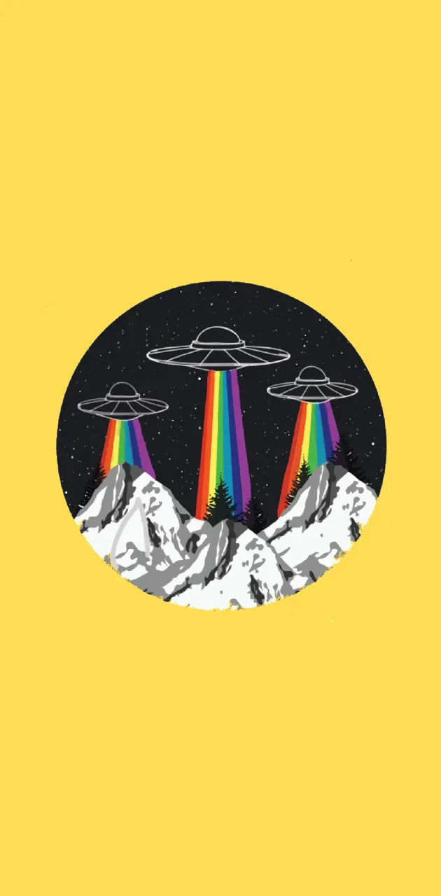 UFO rainbow Yellow