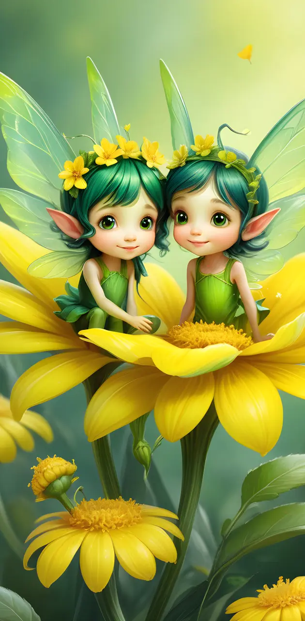 Cute nature fairies