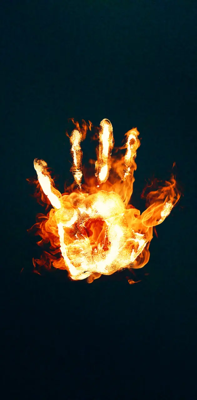 Hand on fire