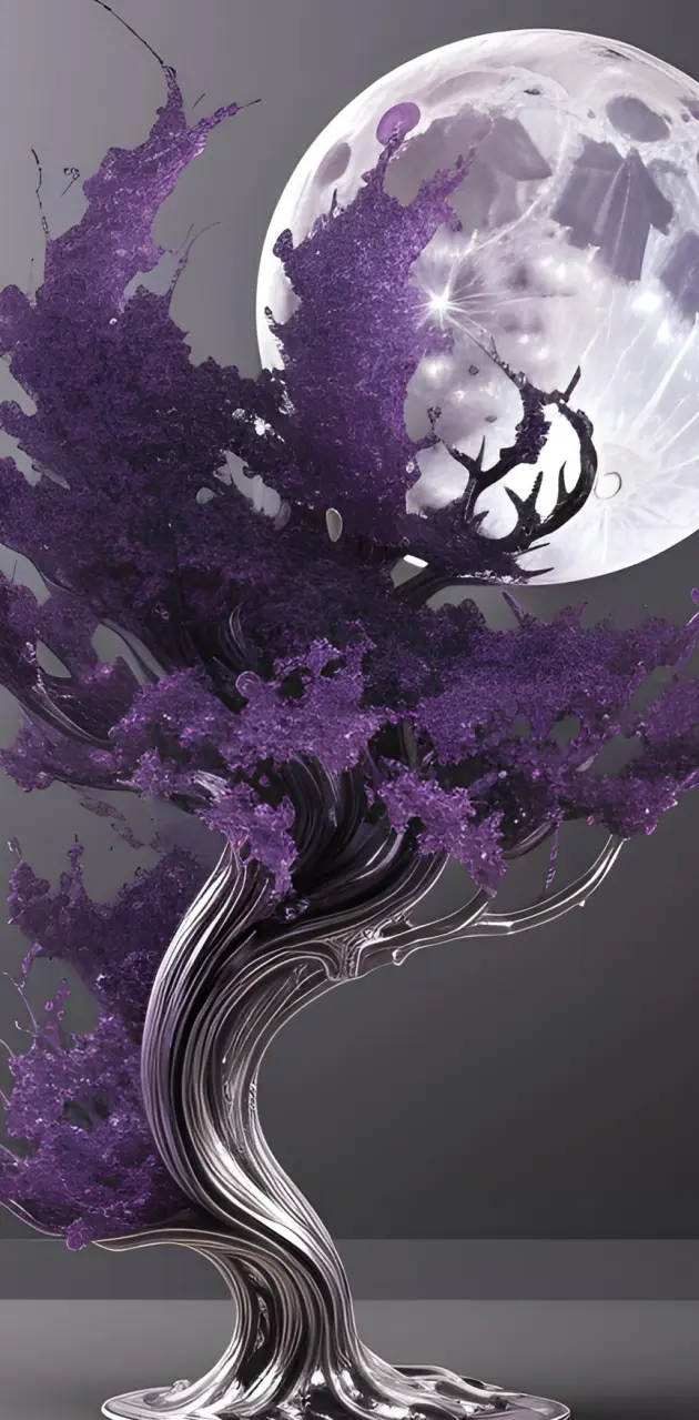 Purple tree silver dip