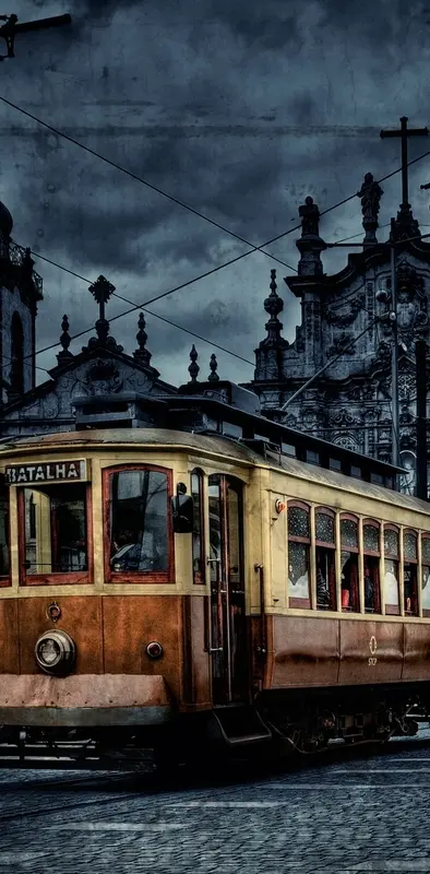 Old Colored Tram