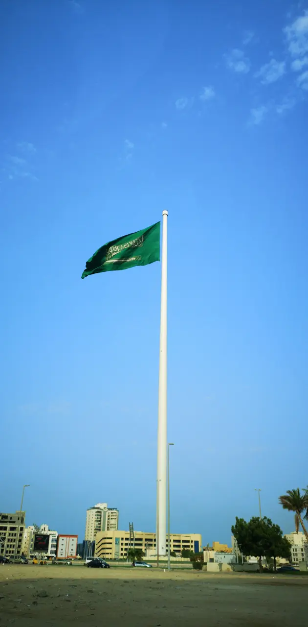 saudi flag in jeddah