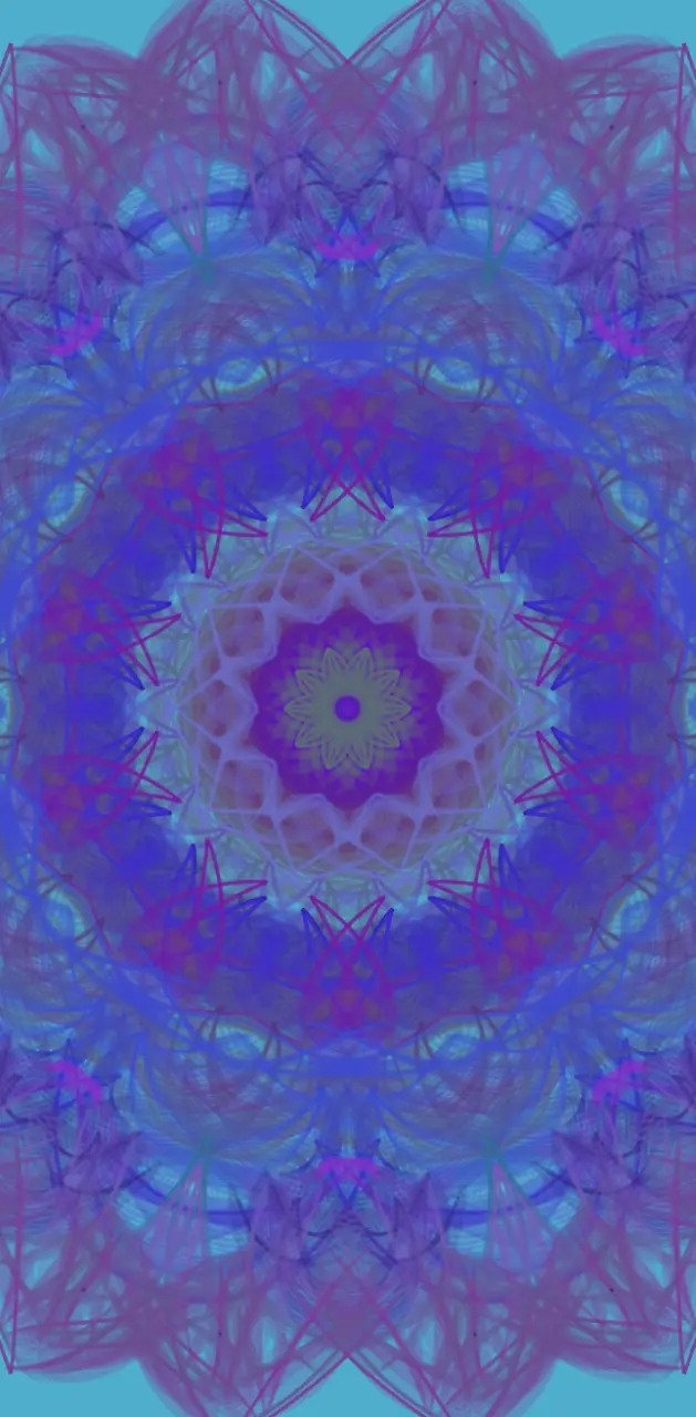 Purple blue mandala