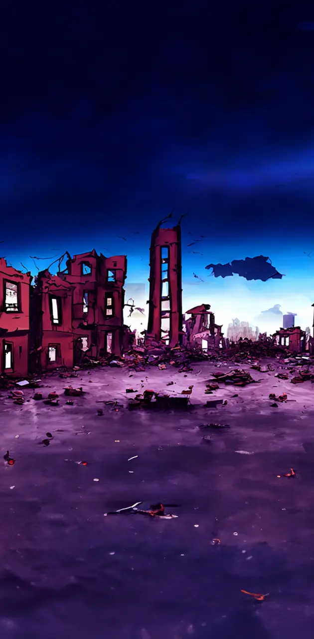 Destroyed Dark city