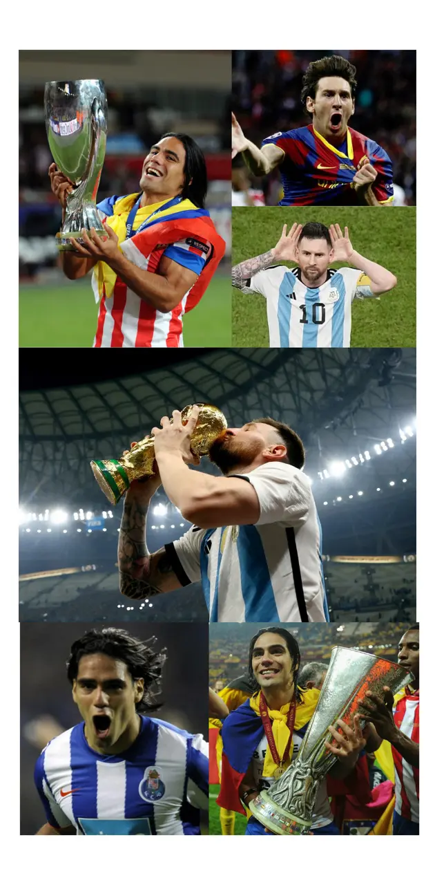 Messi and Falcao 