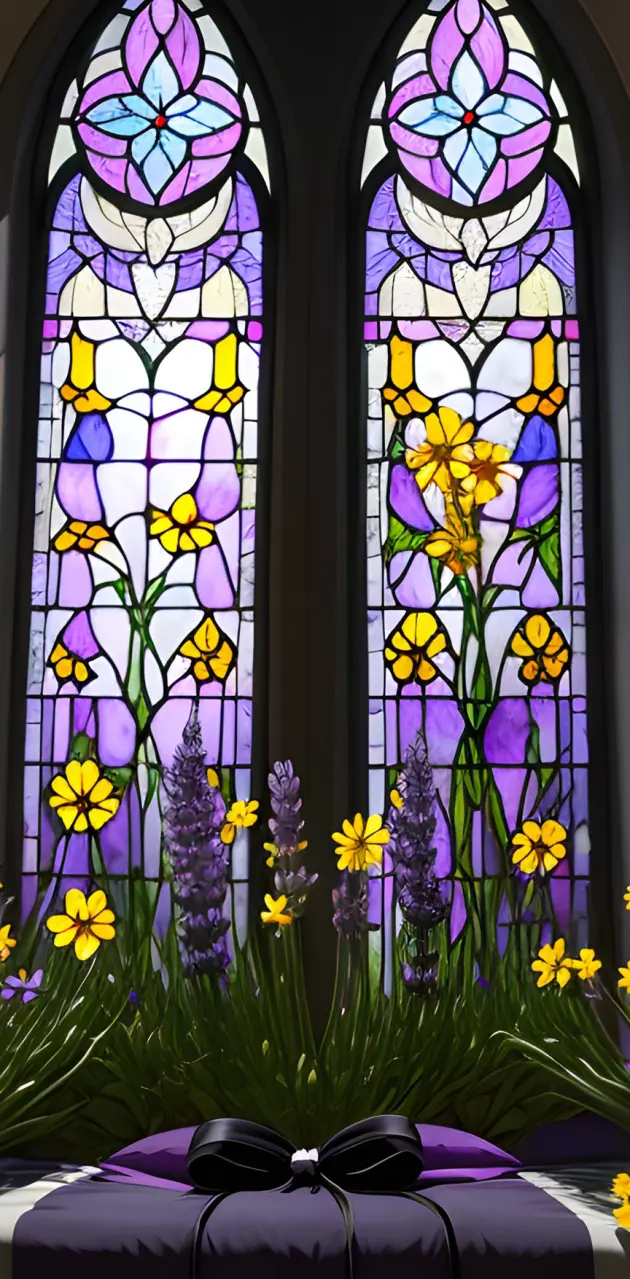 Church windows flower