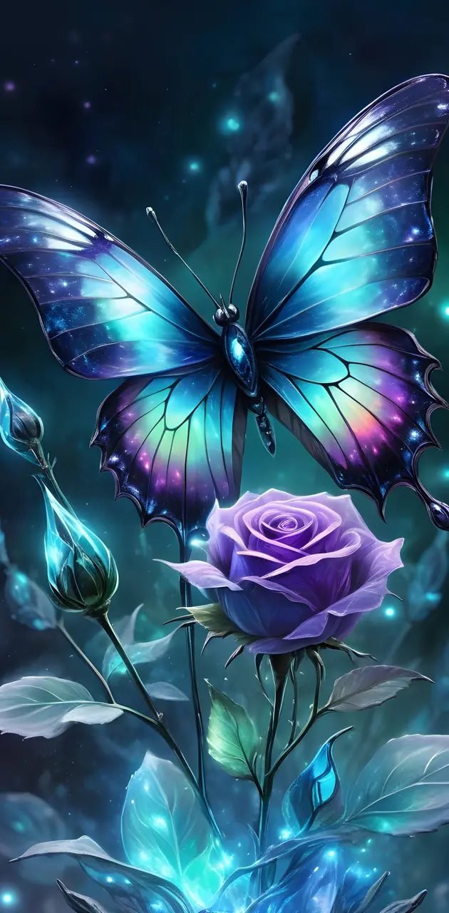 luminescent butterfly