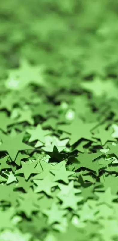 Green Metallic Stars