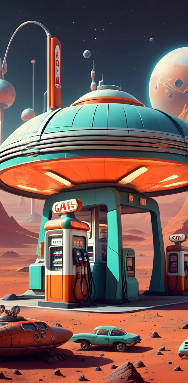 Gas station on Mars