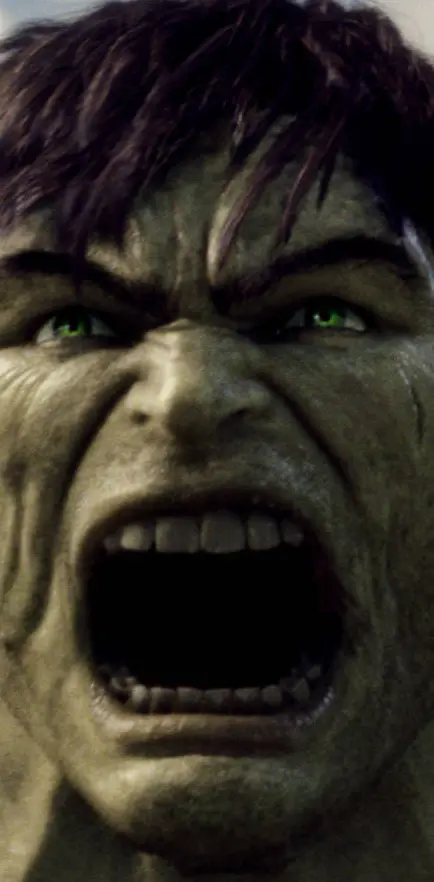 angry screaming hulk