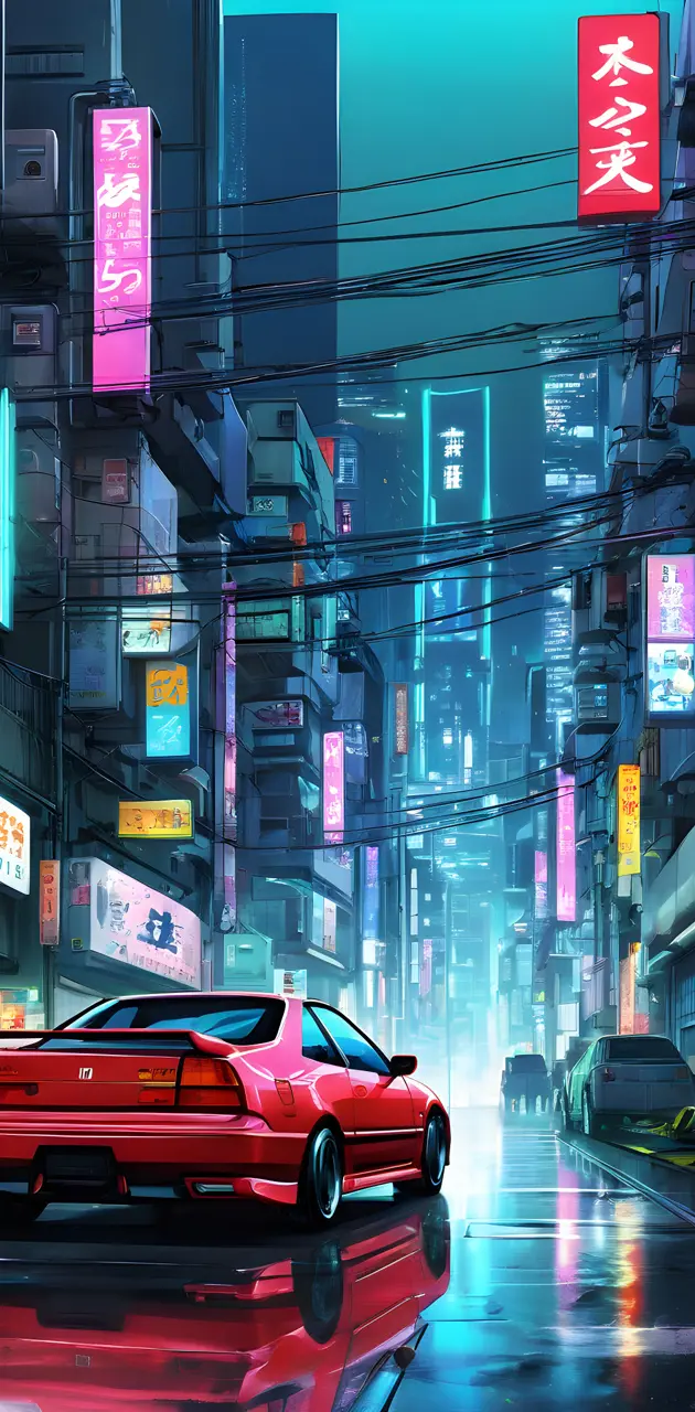 Cyberpunk Tokyo Honda