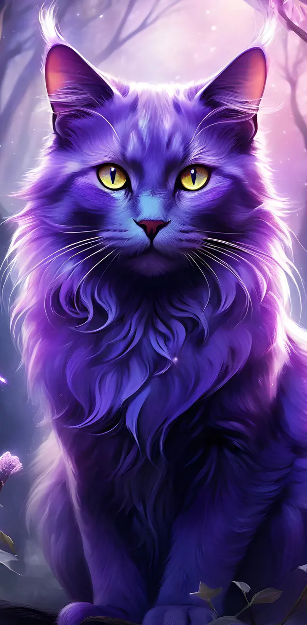 mystic purple cat