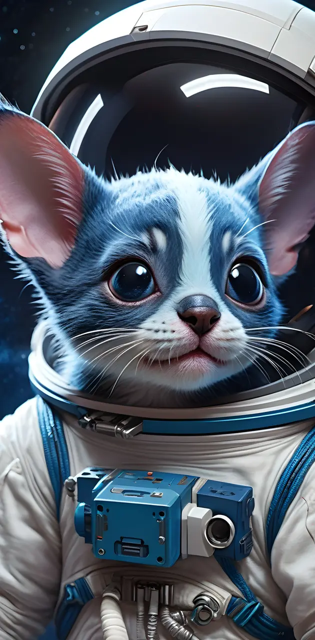 Stitch cat In space