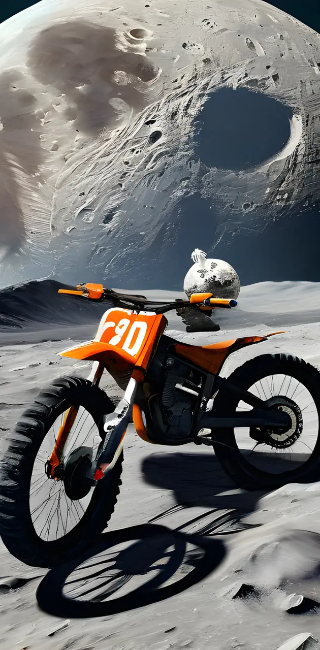 bike on moon