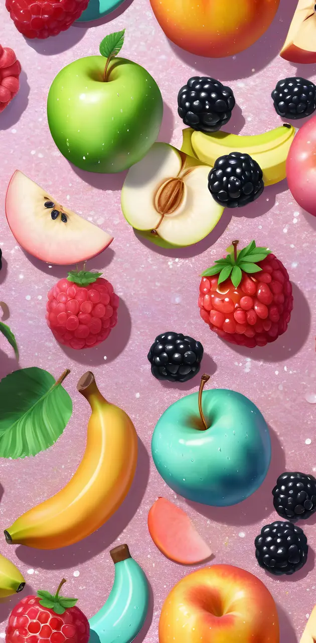 a bunch of fruits