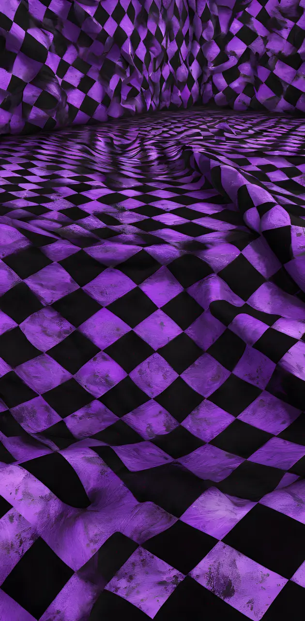 purple and black checkered