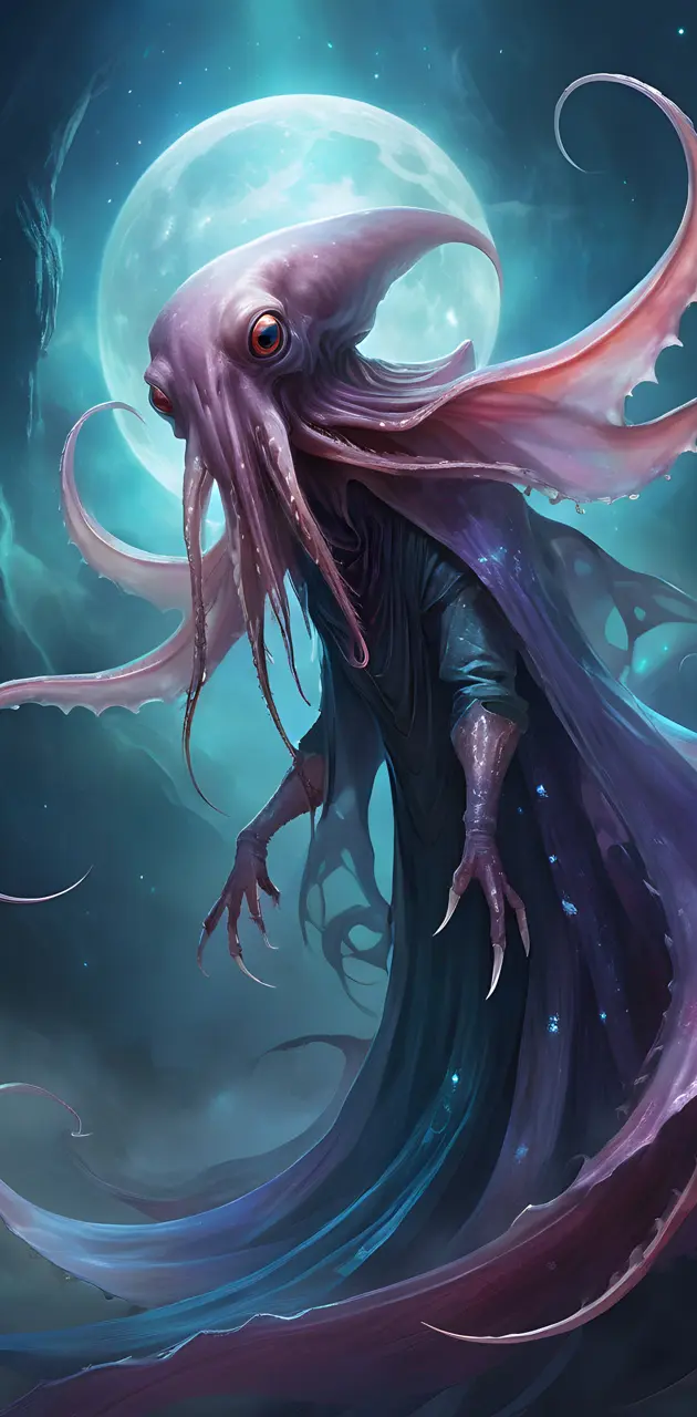 a squid sorcerer