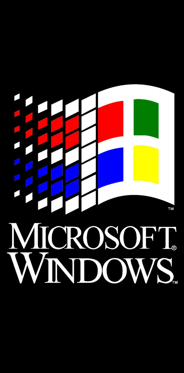Windows 3.x logo black