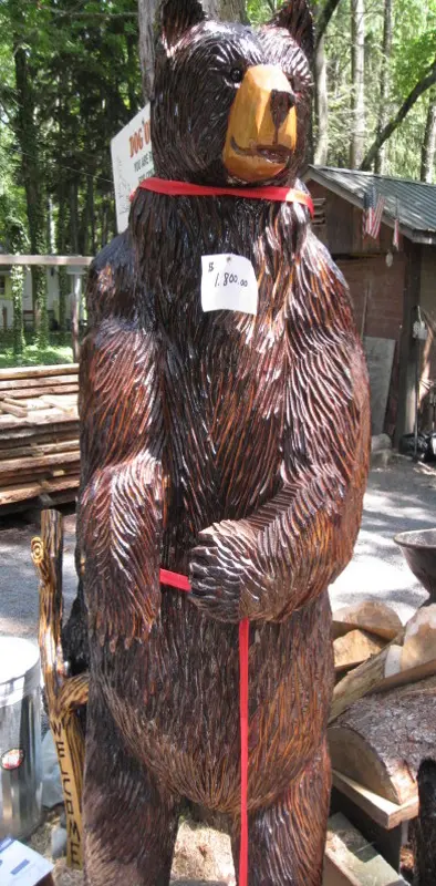 8ft Hand Carved Bear