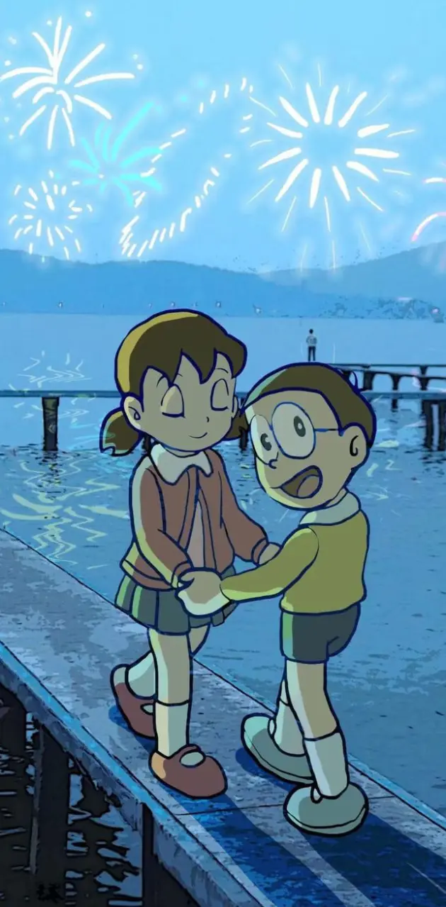 Nobita and shizuka