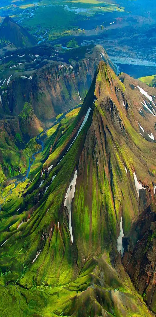 Mountain hills green