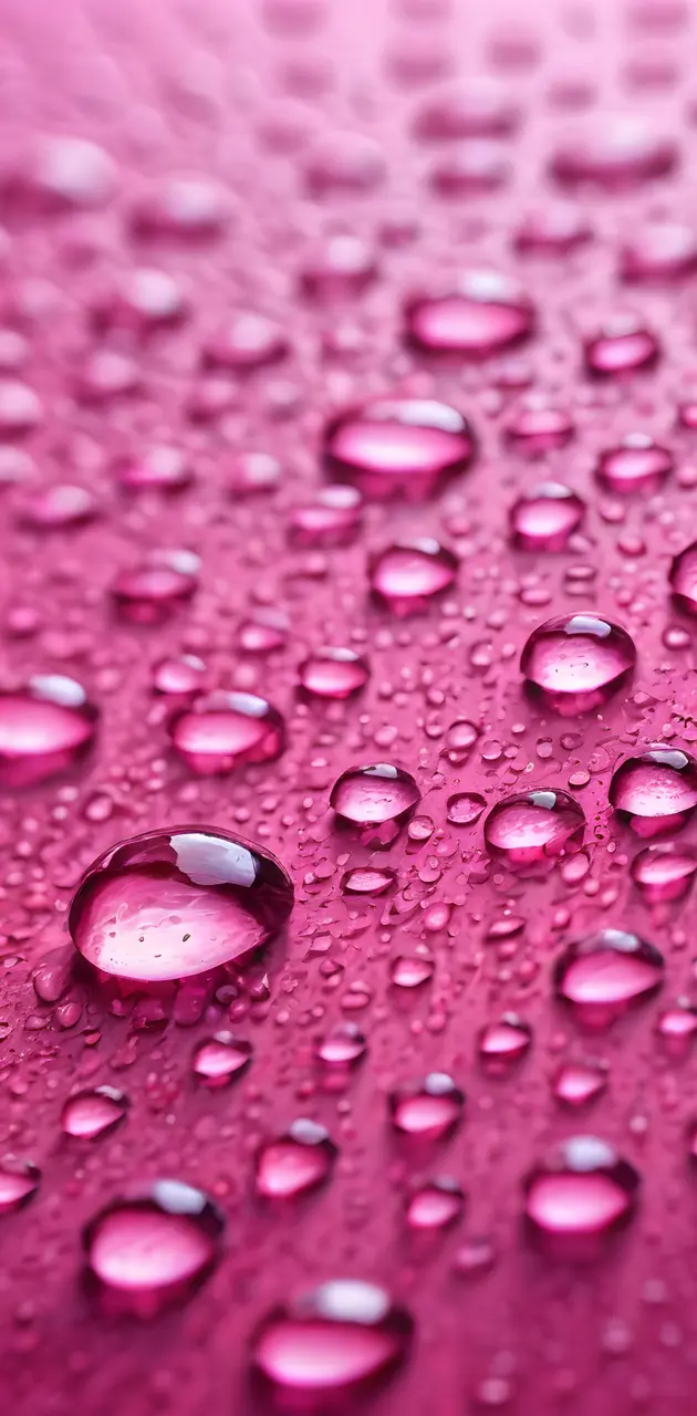 pink raindrops water drops