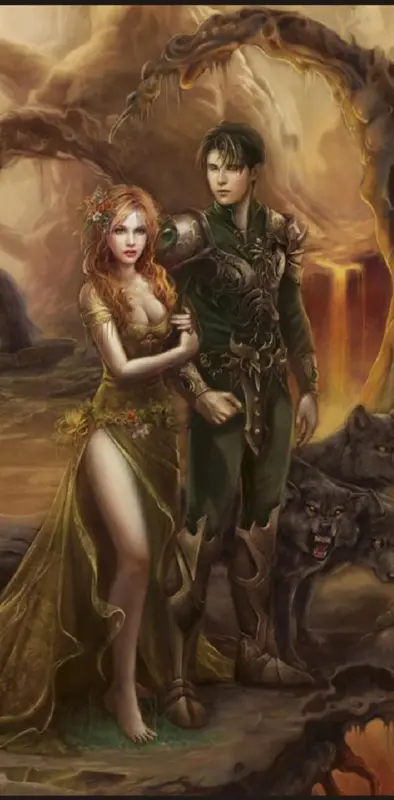 Couple With Wolves